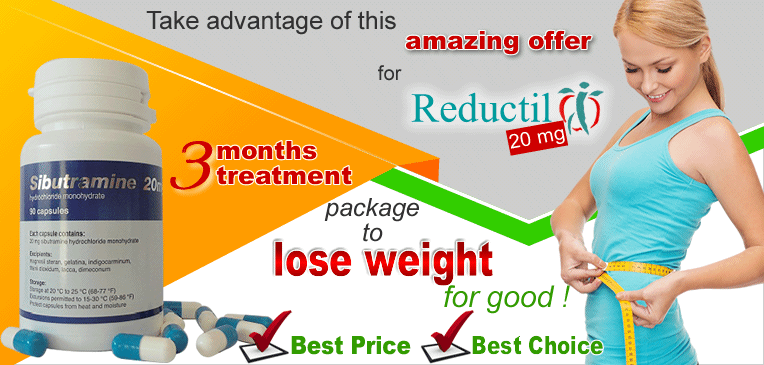 reductil meridia sibutramine 20mg 90pills